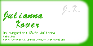 julianna kover business card